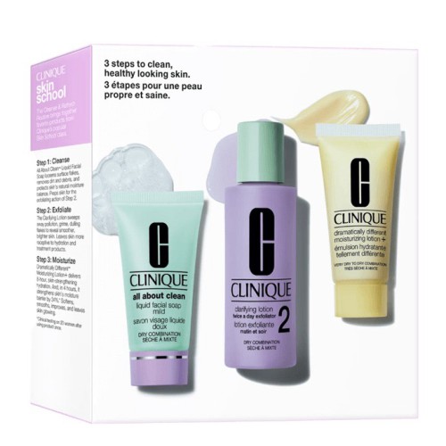 Clinique Skin School 3 Pieces Set For Dry Skin