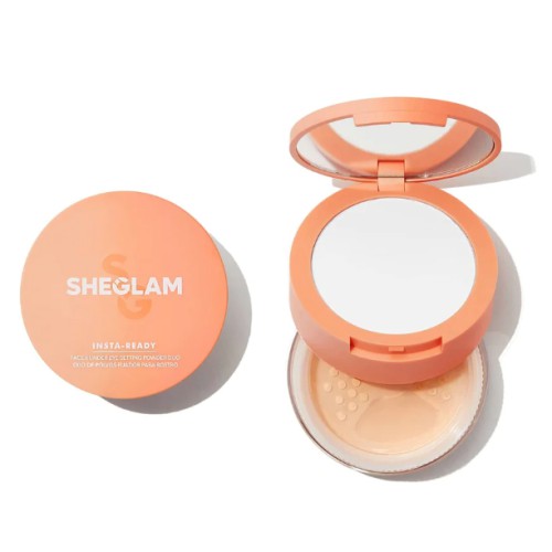  SHEGLAM Insta-Ready Face And Under Eye Setting Powder DUO Natural Linen